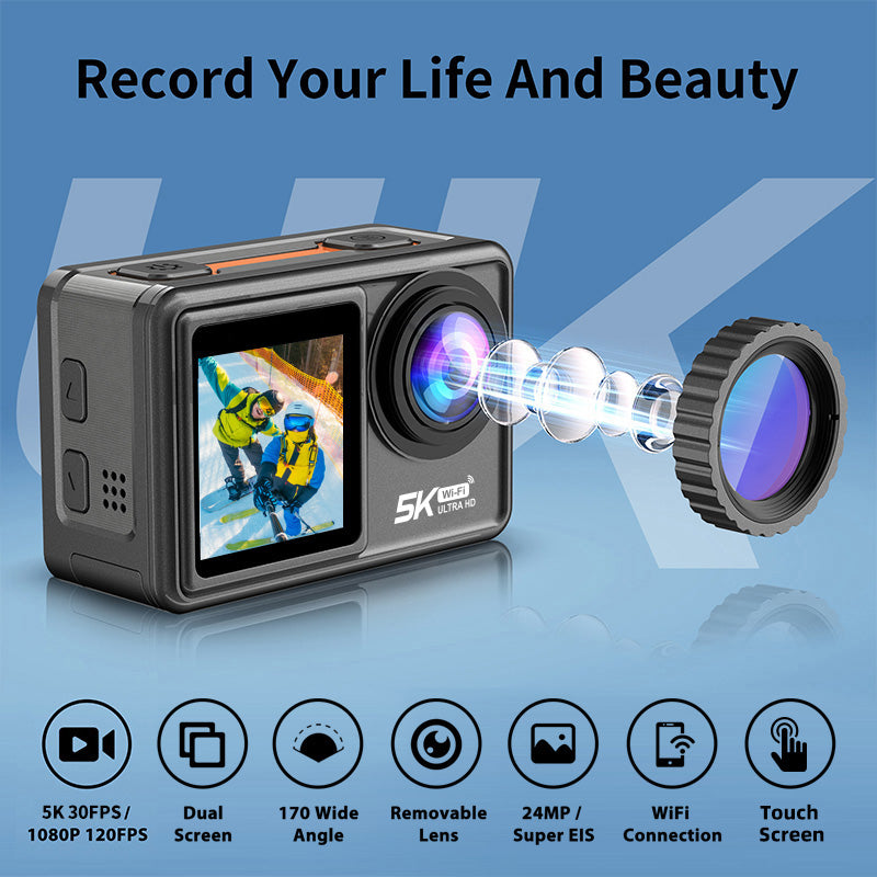 📸 5K Action Camera 30fps | Anti-Shake Waterproof Sports Camera for Outdoor Adventures, Riding, Diving & More! 🏄♂️🚴♀️ #ExtremeSports2025 #ActionCam #AdventureGear 📸 5K Action Camera 30fps | Anti-Shake Waterproof Sports Camera for Outdoor Adventures, Riding, Diving & More! 🏄♂️🚴♀️ #ExtremeSports2025 #ActionCam #AdventureGear